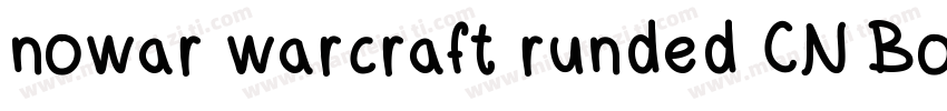 nowar warcraft runded CN Bold字体转换